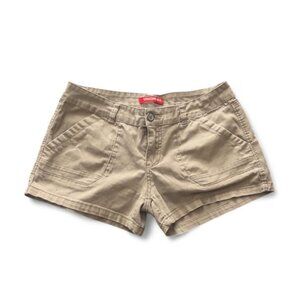 Tan Cargo Mini Shorts